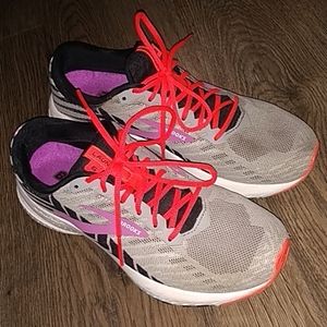 Brooks Launch 6 Grey/Purple/Red Size 8